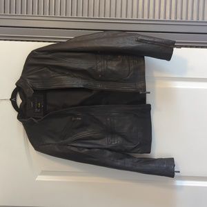 Bernardo Black Leather Jacket
